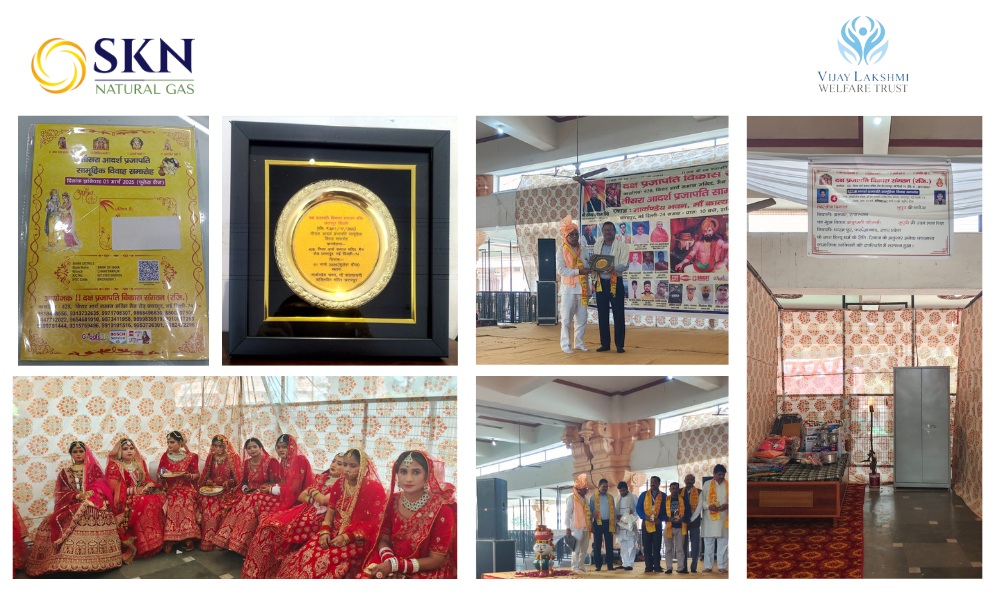 Vijay Lakshmi Welfare Trust provided financial assistance for essential items for newlyweds (Samuhik Vivah)