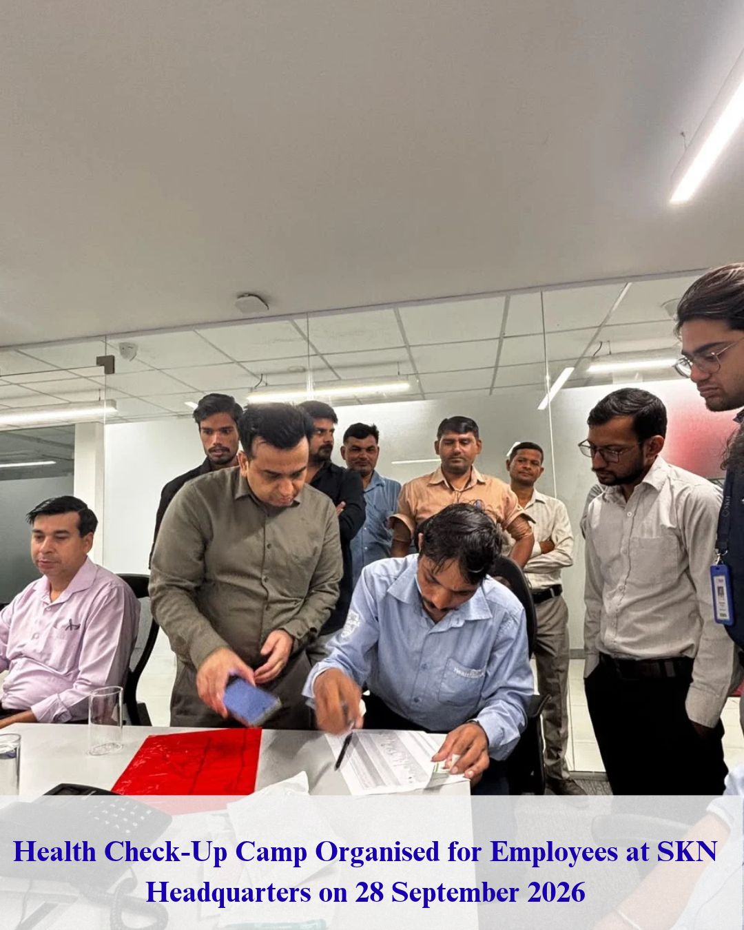 Health Check-Up Camp Organised for Employees at SKN Headquarters